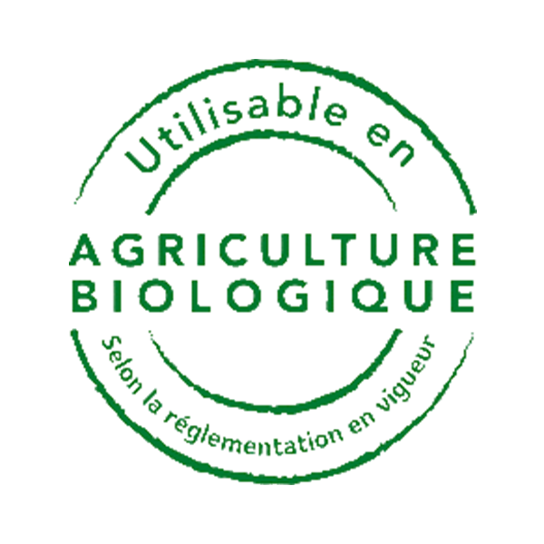 Utilisable en agriculture biologique